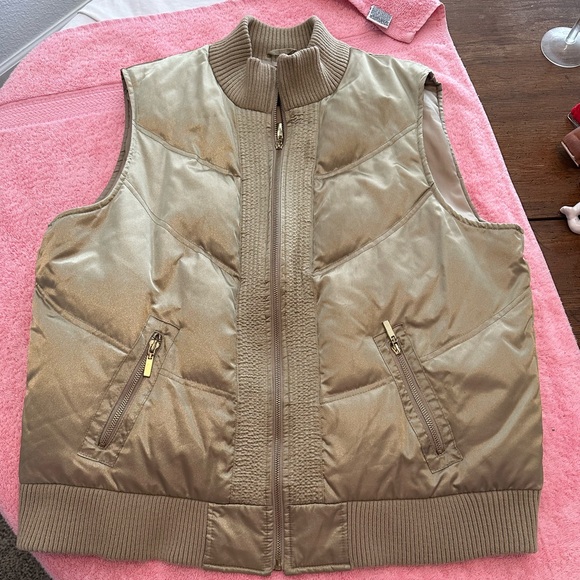 Style & Co. Jackets & Blazers - Style & Co. Gold Tone Vest Size XL